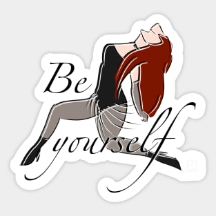 Be Yourself Sticker